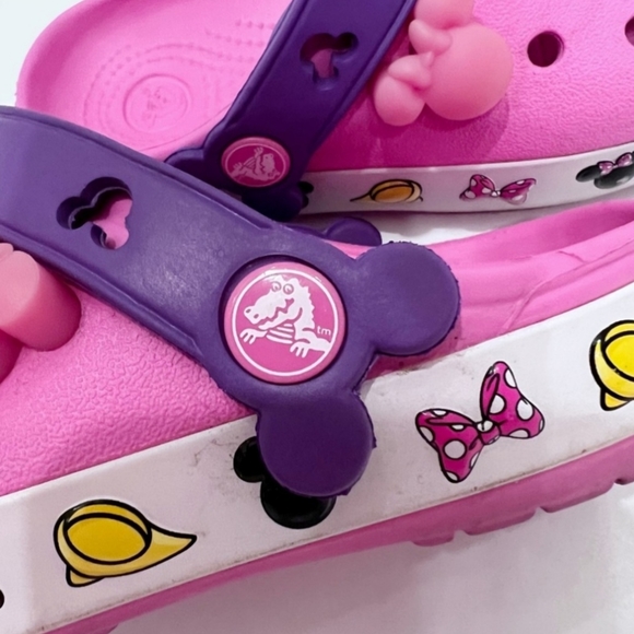 Crocs Kid's Disney Clog Mickey Mouse and Minnie Mouse Shoes Size 10/11 - Picture 3 of 4